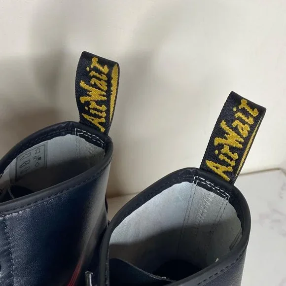 Dr. Martens x Rick Griffin 1460 Black Leather Eye Backhand Tattoo Boots 10 43